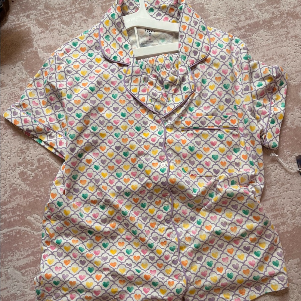 Roller Rabbit Target Colorful Heart Print Pajama Set